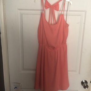 Coral summer dress